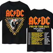FEELINGSHIRT Power Up Tour 2025 Unisex T Shirt, AC.DC Band Shirt, Band 52 Years Rare Vintage