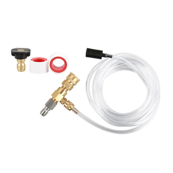 Power Washer Chemically Injectors Kits Soap Injectors 3/8 Inch Quick Connector 4000PSI Adjustable Soap Dispenser Enduring