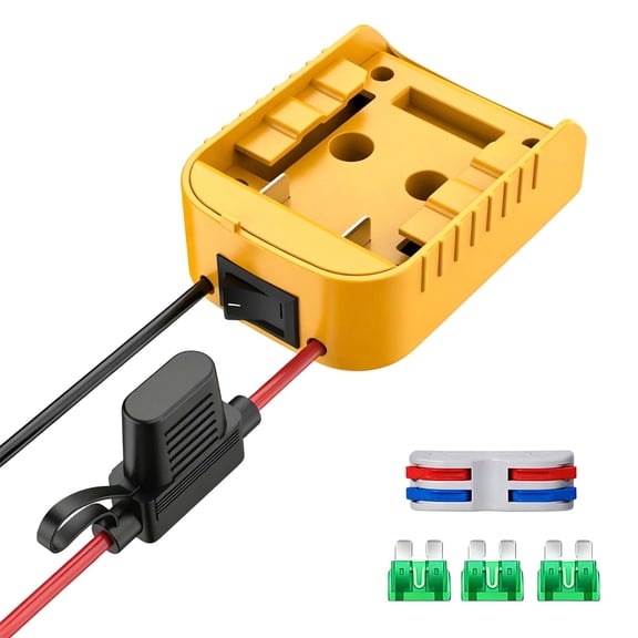 Power Wheel Adapter Compatible with 20V Battery, Adapter Power Wheels Battery Conversion Kit with Terminal Block and 12AWG Power Cord