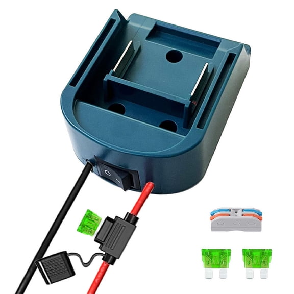 Power Wheel Adapter for Ma*kita 18V Battery Adapter with Fuse,Work for Ma*kita BL1830 BL1840 BL1850 Li-ion Battery for Rc Car,DIY