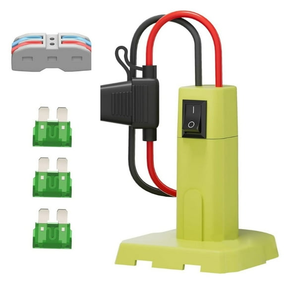 Power Wheel Battery Adapter For 7.2-20V Lithium Battery Adapter With 12AWG Wire, Kids Toys Car DIY Converters