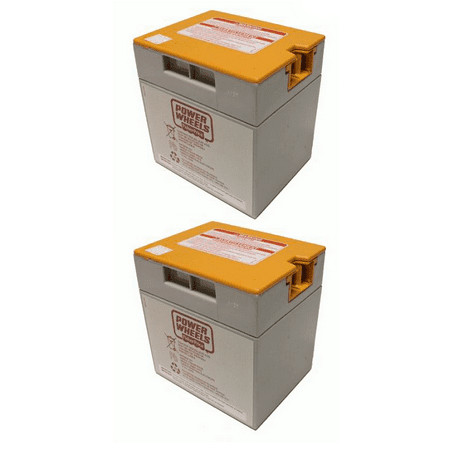 Power Wheels 12V Battery Probe-Style Orange Top Replacement, 2 Pack