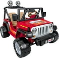 Power Wheels Jeep Wrangler 12Volt BatteryPowered RideOn Toy Vehicle with Charger, Seats 2
