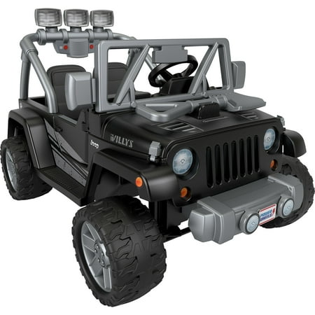 product image of Power Wheels Jeep Wrangler Willys Battery-Powered Ride-on, 12 V, Max Speed: 5 mph