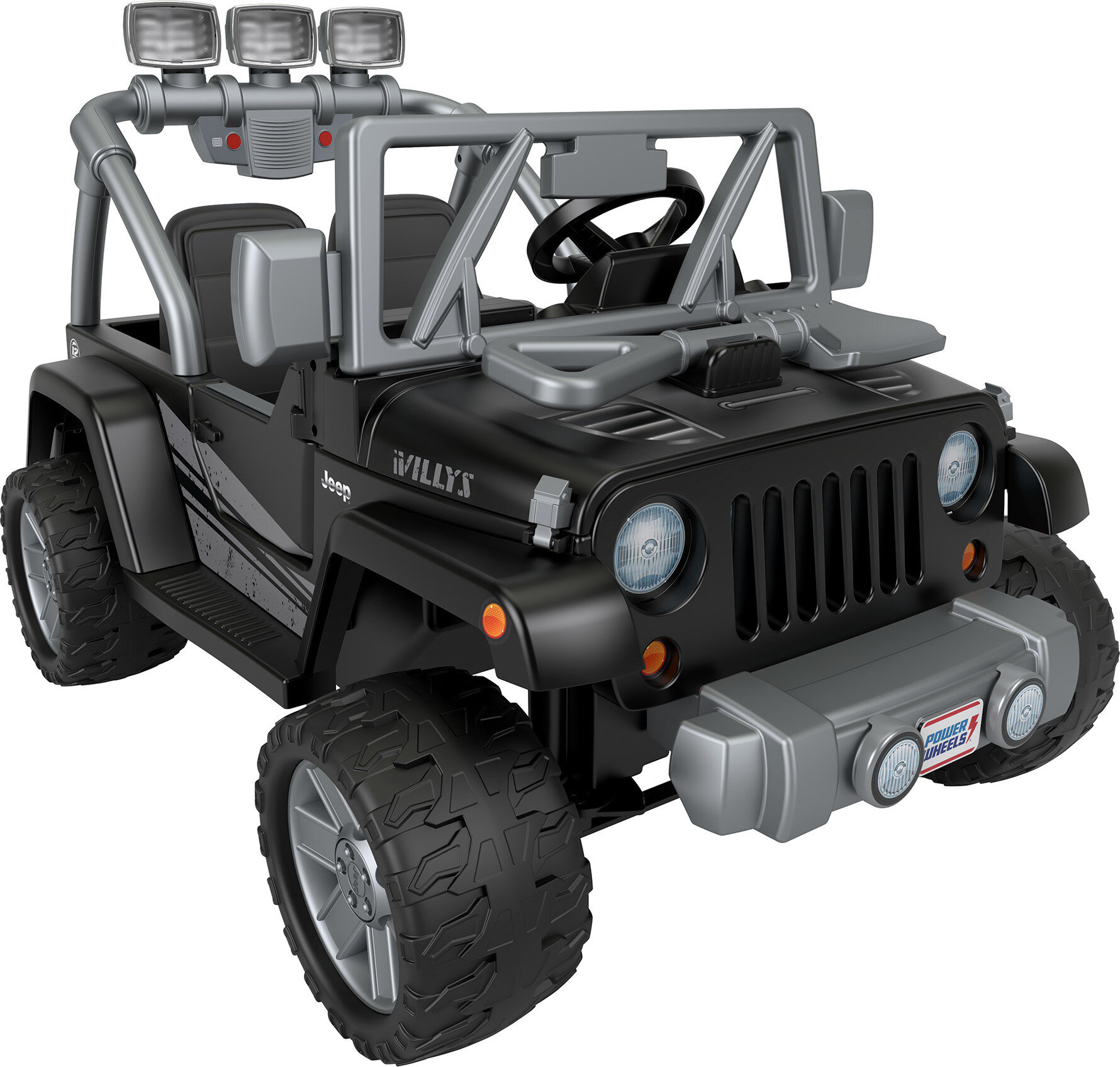 Power Wheels Jeep Wrangler Willys Battery-Powered Ride-on, 12 V, Max Speed: 5 mph - image 1 of 7