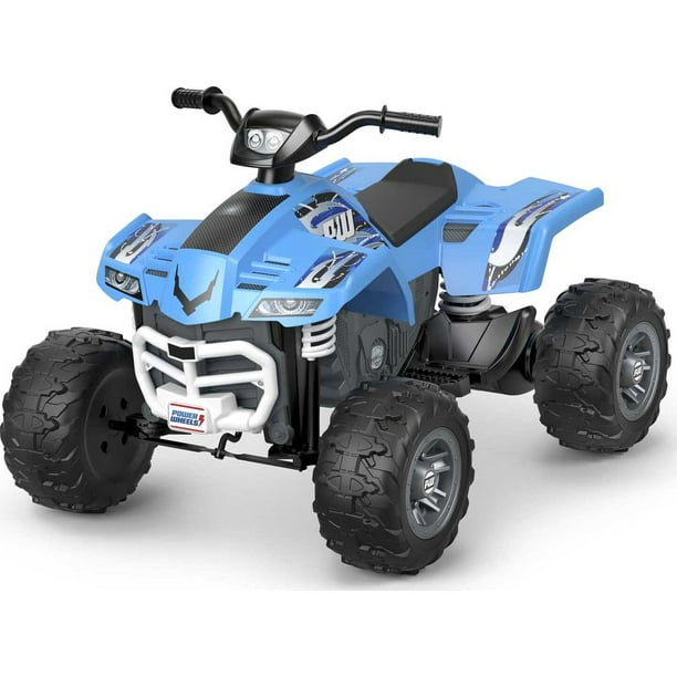 Power Wheels Racing ATV Blue BatteryPowered RideOn Vehicle, 12V