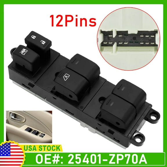 Power Window Master Control Switch For Nissan Frontier Crew Cab 2007-2017 4.0L
