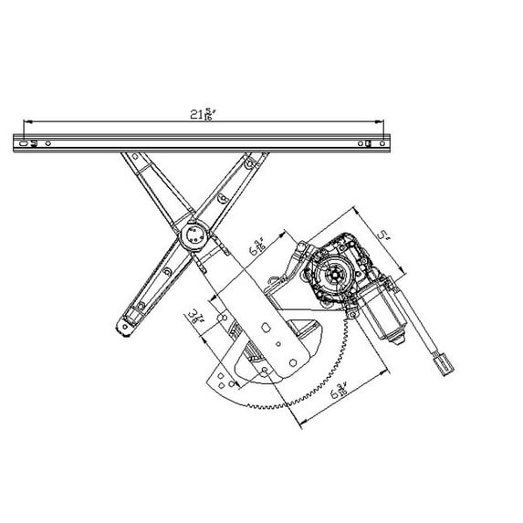 Power Window Motor and Regulator Assembly Fits 1998 Ford Explorer