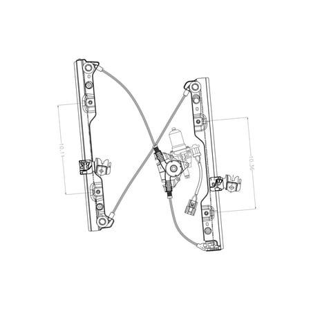 Power Window Motor and Regulator Assembly Fits 2015 Nissan Rogue Select