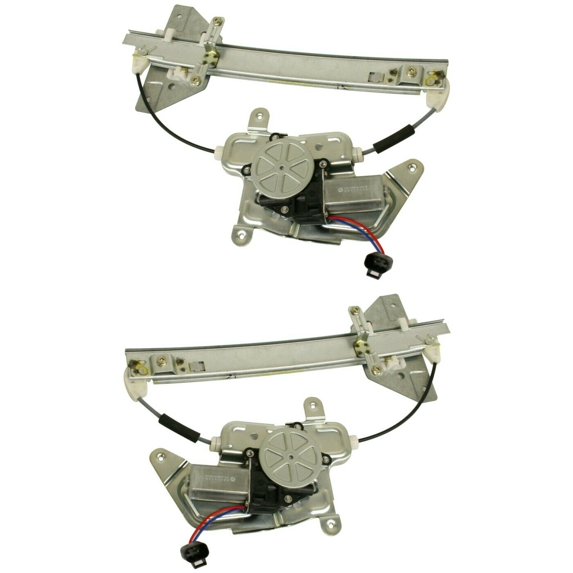 Power Window Regulator For 99-04 Alero 99-05 Grand Am Set of 2 Rear With Motor