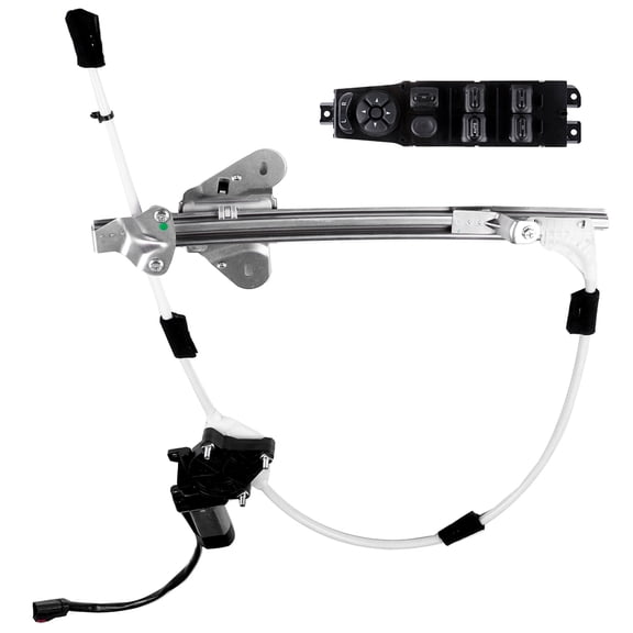 Power Window Regulator Replacement fit for 1997-2001 For Jeep For Cherokee 4 Door Front Left Drivers Side with Motor Assembly Power Window Switch fit for 1997-2001 For Jeep For Cherokee