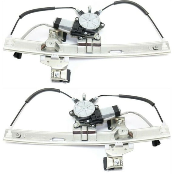 Power Window Regulator Set For Pontiac 2004-2008 Grand Prix Rear with Motor 2Pcs