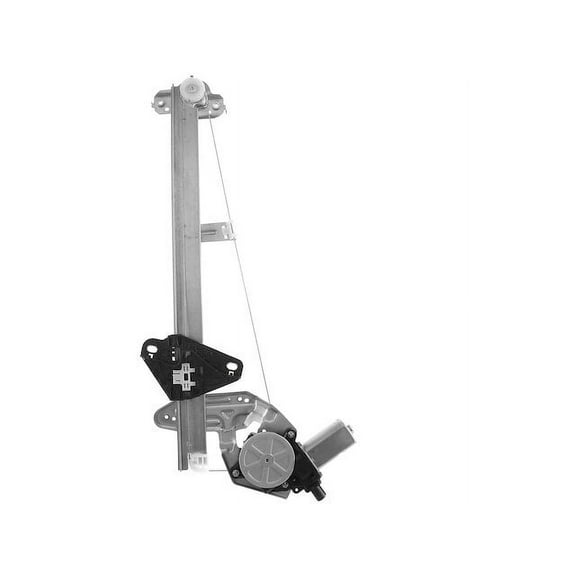 Power Window Regulator and Motor Assembly 1 - Compatible with 2009 - 2014 Honda Fit Hatchback 4-Door 1.5L 4-Cylinder GAS - Autopart Premium