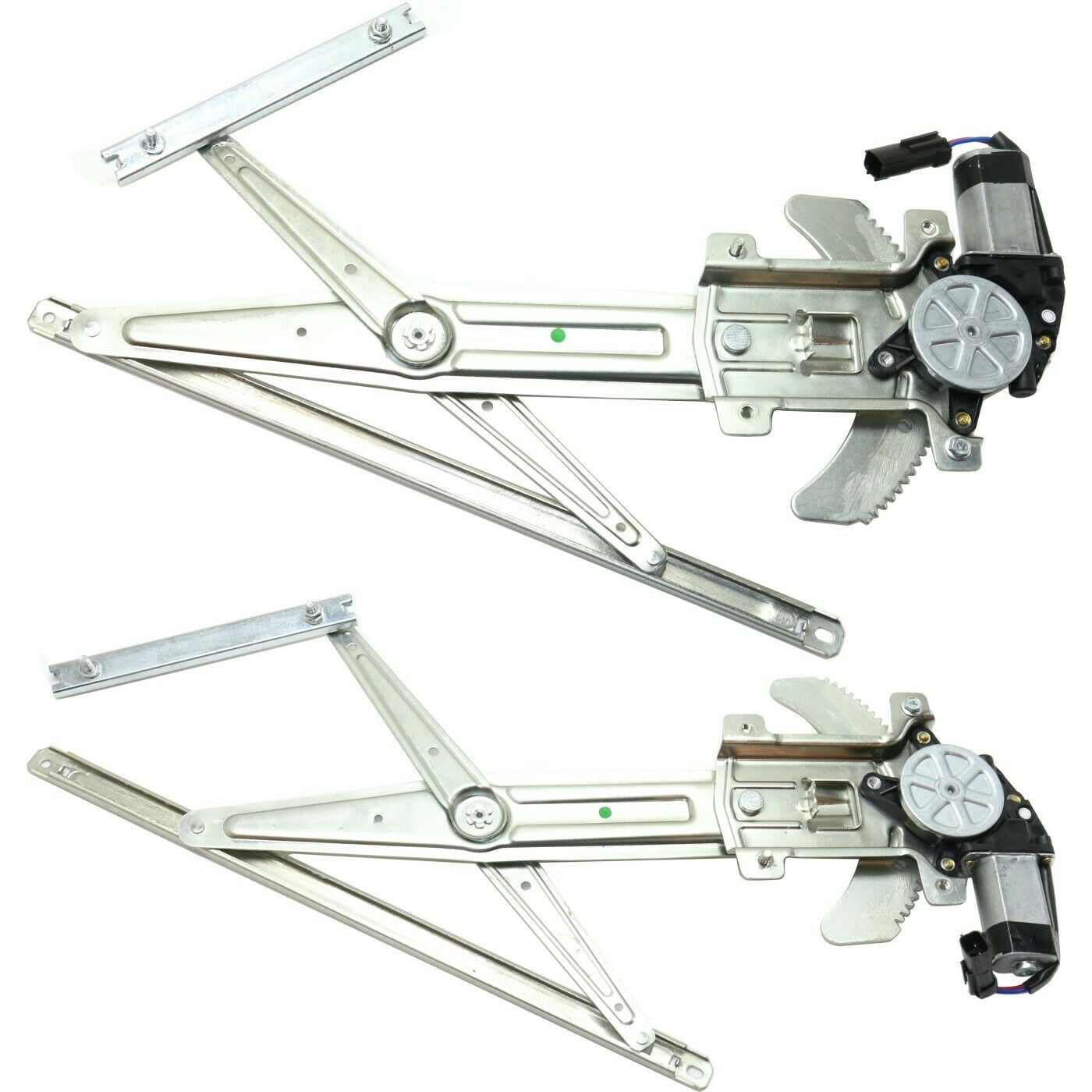 Power Window Motor Rotation Control Power Window Regulator with Motor - 2-Piece Front Set for Left and ...