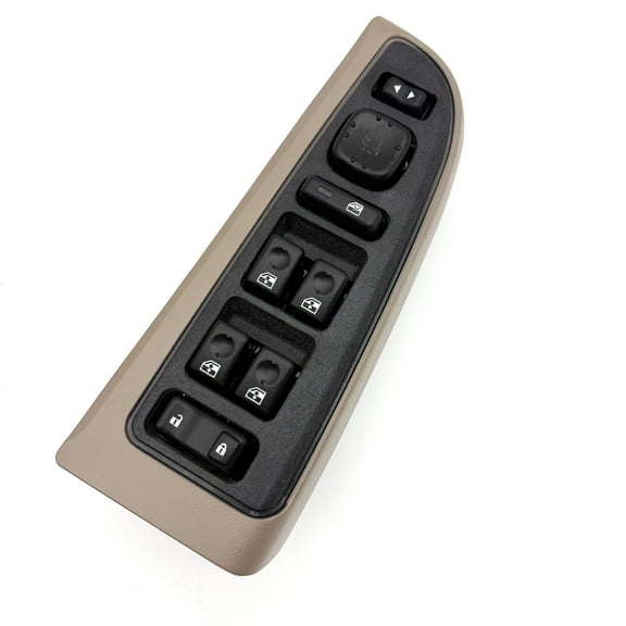 Power Window Switch 15883320 Driver Side Door Lock Fit For 2003-2007 Chevy Avalanche Silverado Suburban Tahoe GMC Yukon Sierra, Cadillac Escalade (Beige)