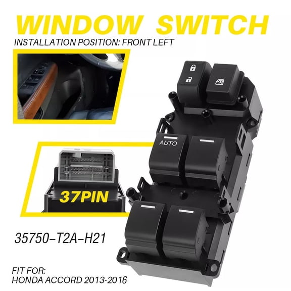 Power Window Switch Control 35750-T2A-H21 For Honda CRV CR-V 2.4L 2014-2016