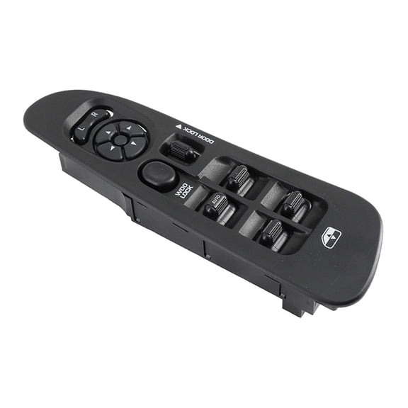 Power Window Switch Control Button For Dodge Ram 1500 2500 3500 2003-2008, Left Driver Side Master Power Window Switch Replcaement 68171680AB-black