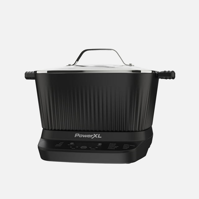 PowerXL StirMax 7.5 Qt MultiCooker, 360° Auto Stir/Shred Paddle, 9