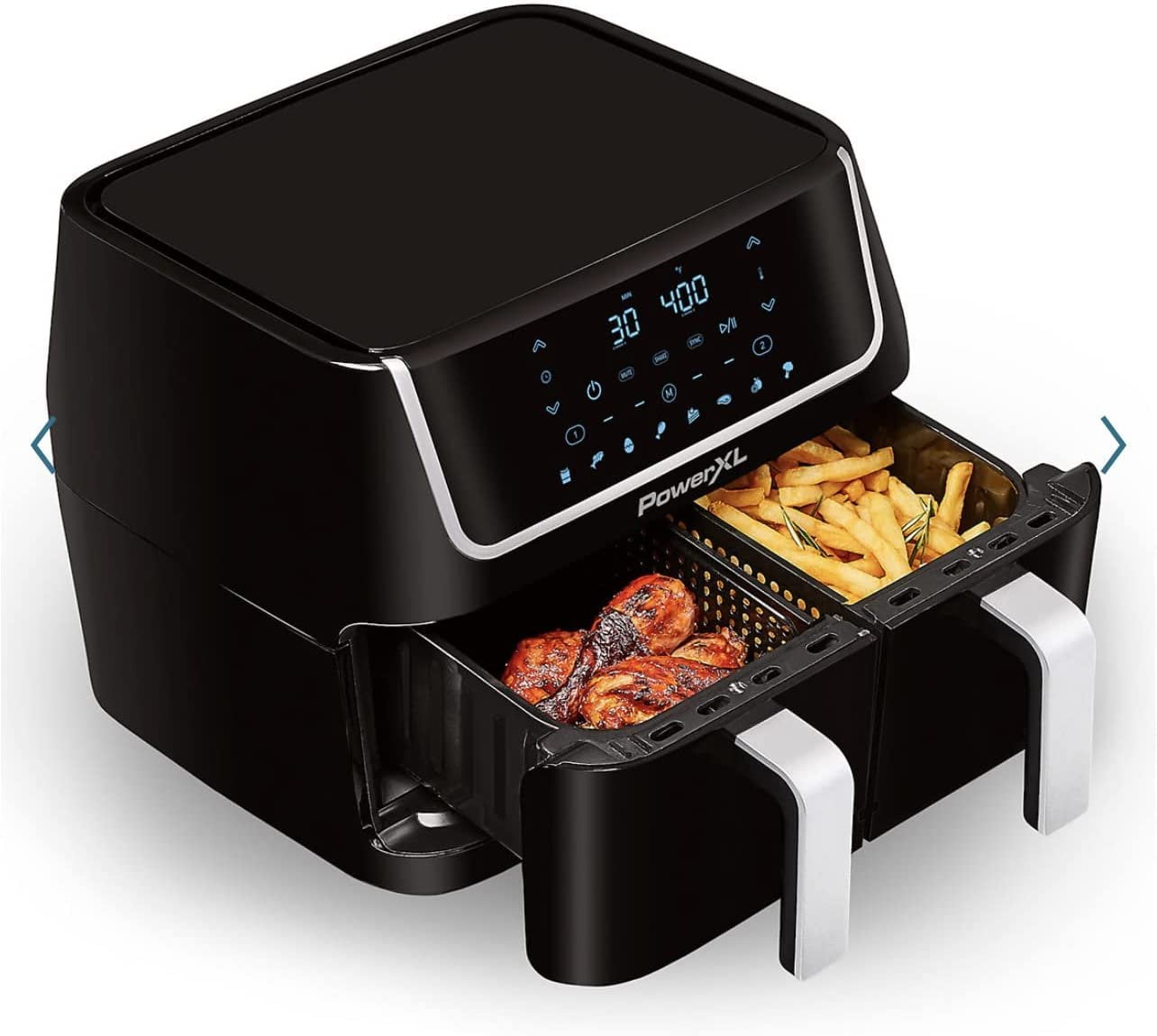 Power XL Vortex Dual Basket Air Fryer 10 QT