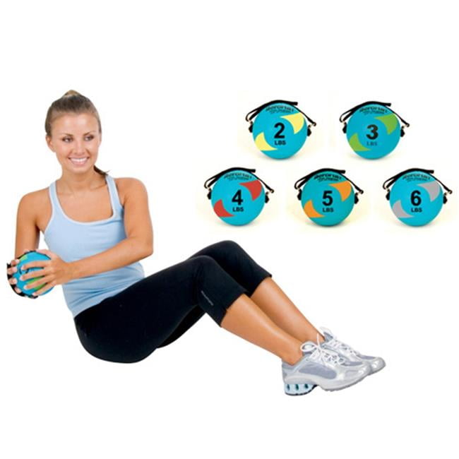 Power Yoga Weight Ball in Teal and Green