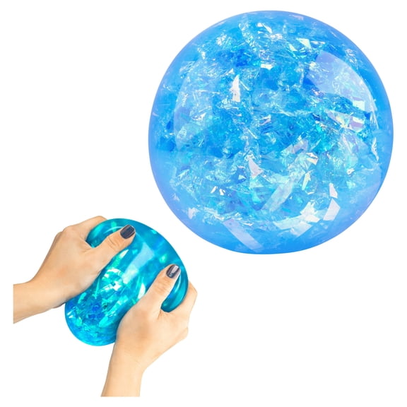 Power Your Fun Arggh Ball, Sensory Squishy Glitter Fidget Stress Ball Toy, Stress & Anxiety Relief for Adults & Kids