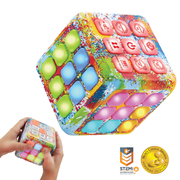 Power Your Fun Easter Cubik 5 Brain Memory Games Playing Speed LED Cube (Tie Dye)