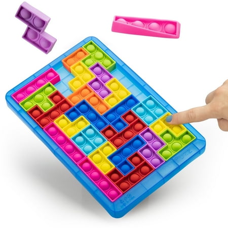 Power Your Fun Pop Puzzle 27pc STEM Learning Jigsaw Sensory Fidget Masters Toy for Kids Ages 3+ Blue