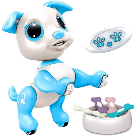 Power Your Fun RC Robo Pets Puppy, STEM Educational Robotic Dog, Hand Gestures Toys for Kids Ages 3+