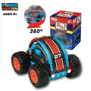 Power Your Fun RC Stunt Roller Mini Race Car, 2.4GHz High Speed 4WD, Rechargeable, off Road