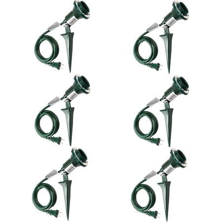 6-pack Power Zone Floodlight Kit 6' Green, 6 Pack — Residential Use, Standard Application