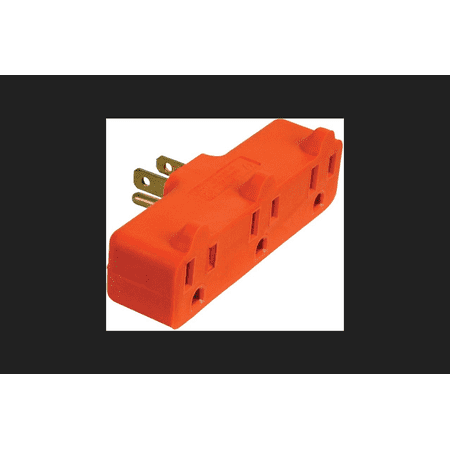 Power Zone ORAD0100 Tap Triple Orange, 3 Outlet