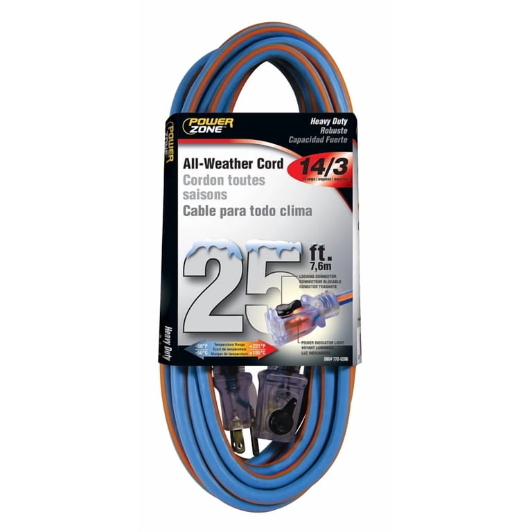 Power Zone ORC530725 Cord 25 Ft. 14 By 3 All Weather - Walmart.com
