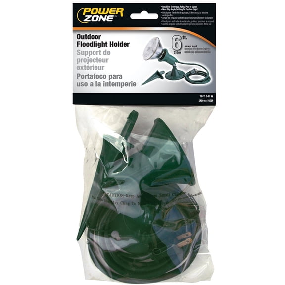 Power Zone ORFL10506 Floodlight Kit, 6', Green