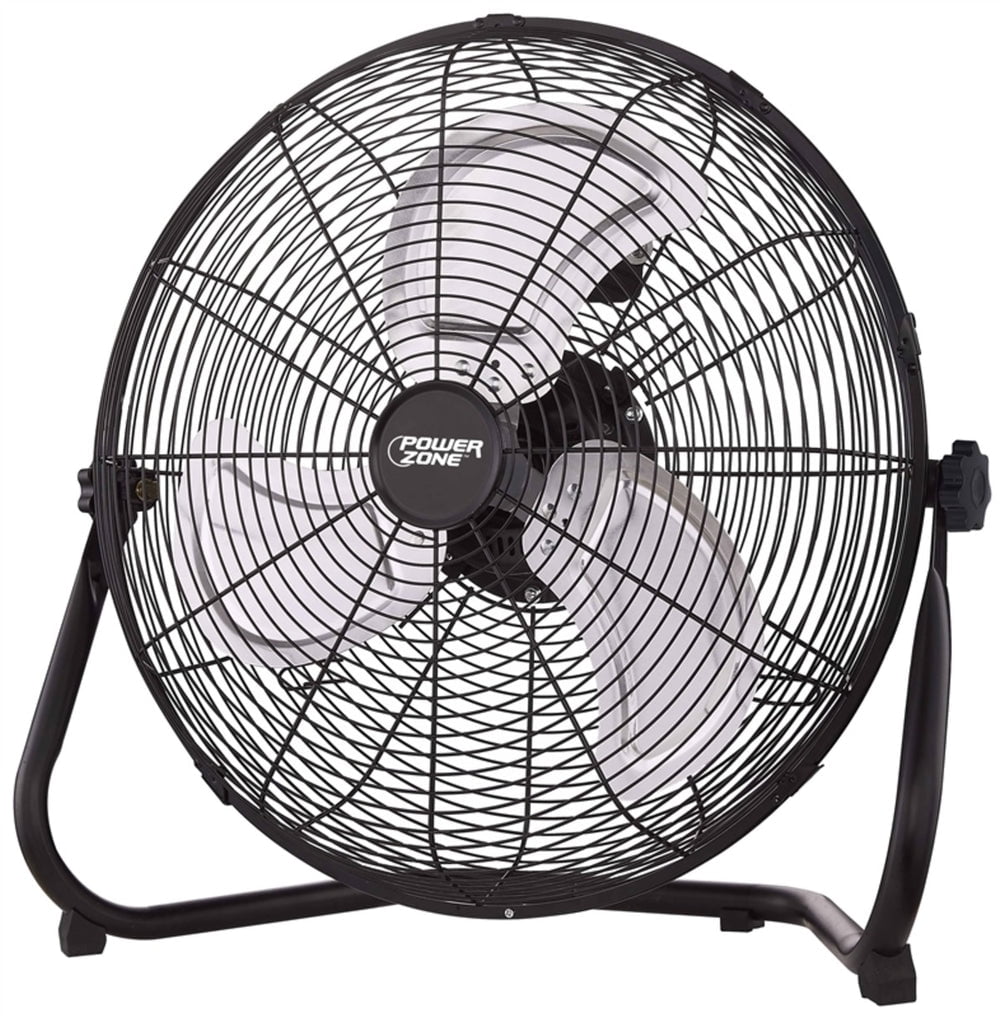 Power Zone PowerZone LF18 High Velocity Floor Fan, 18", Black