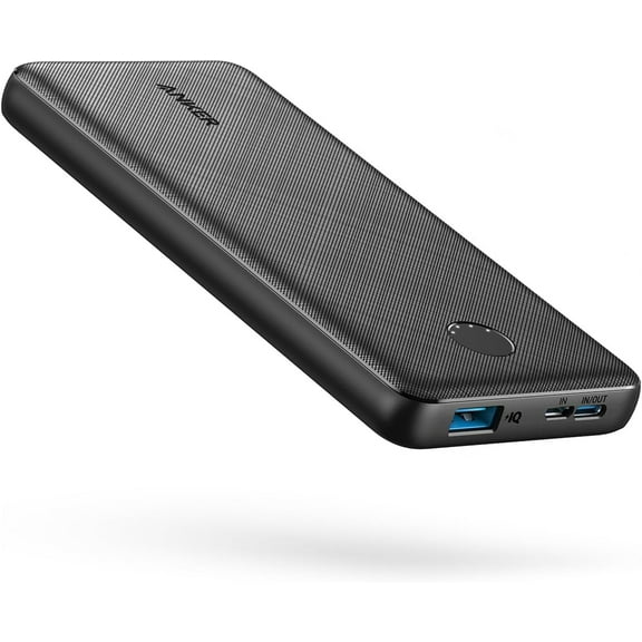 Power bank (PowerCore 10K), compact travel ready with a 10,000 mah battery pack