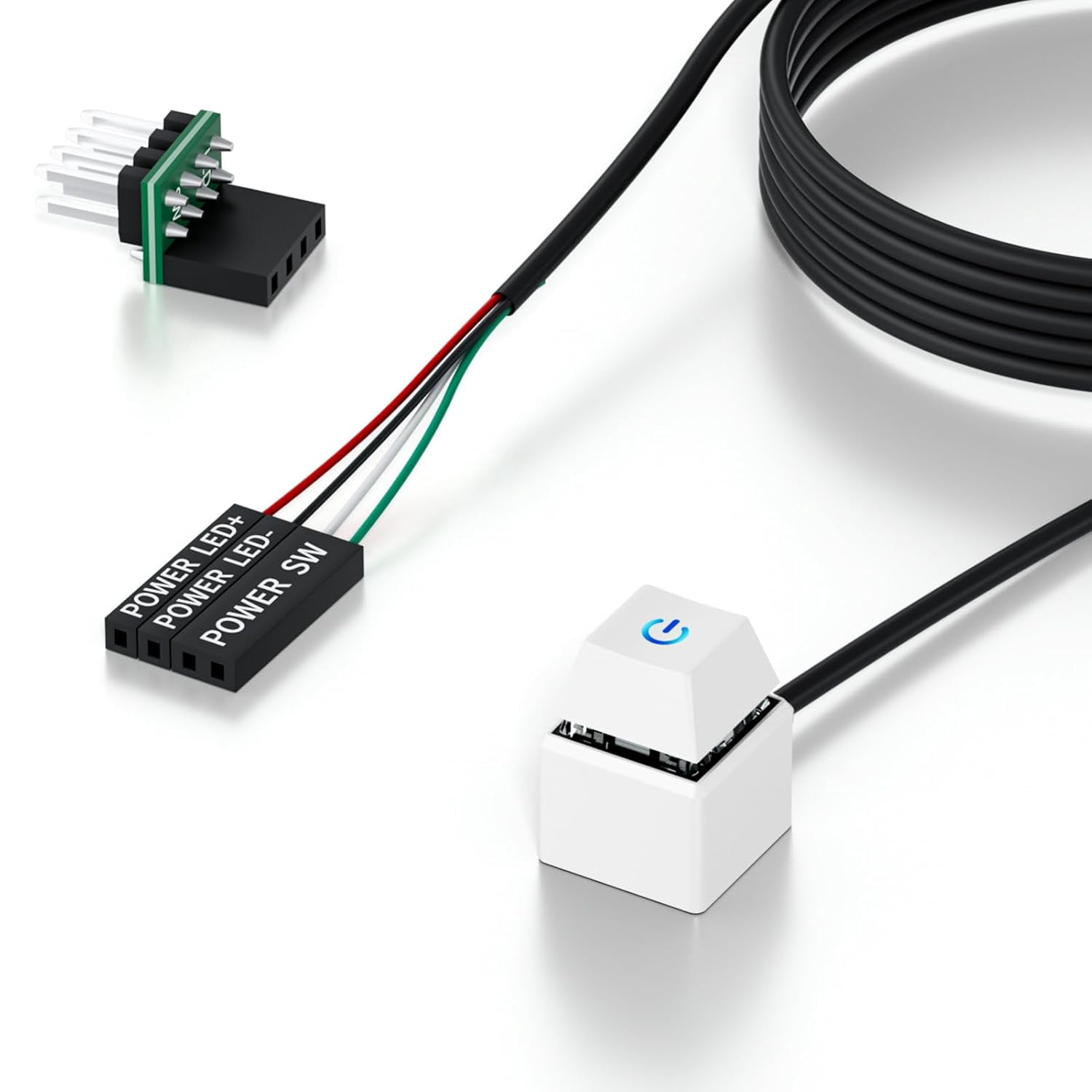 Power button with 118-inch cable - desktop computer power switch ...