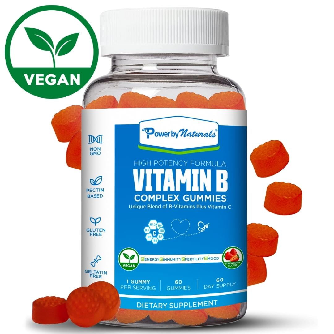 Power by Naturals Energy Boosting Vitamin B Complex Gummies with