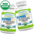 thumbnail image 1 of Power by Naturals Sea Moss Plus: USDA Organic Irish Seamoss, Bladderwrack, Burdock Root Supplement Gut, Energy, Immunity Health - 2 Botttles, 1 of 13