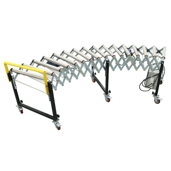 Power-driven Portable Flexible Expandable Roller Conveyor 220V Loading System