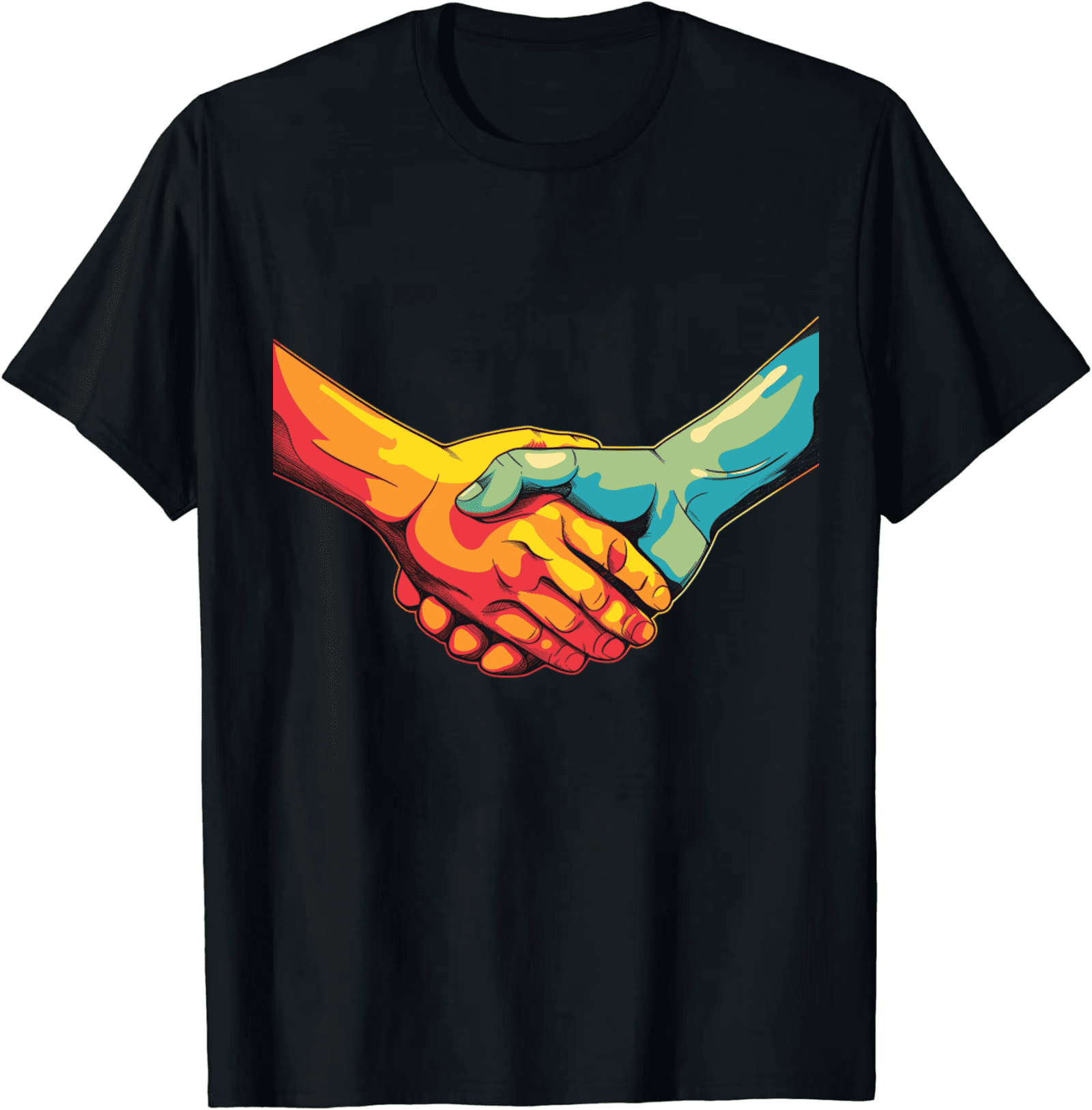 Power of Friendship Tshirt for International Friends Day Handshake