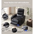 thumbnail image 1 of Power reclining chair Black color 10811, 1 of 5