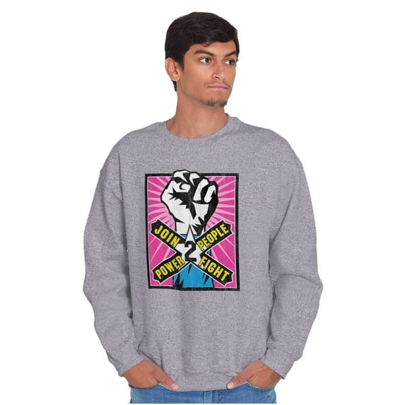 Power to the People Social Justice Unisex Plus Fleece Graphic Sweatshirt Brisco Brands 4X