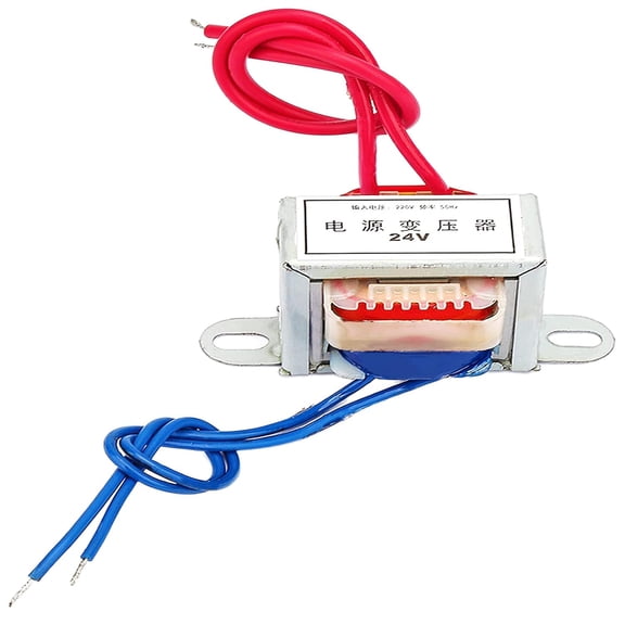 Power transformer, AC 24V output 220V input single-phase power transformer, 220V 2A power converter suitable for lighting power supply, audio equipment, etc. (24V)