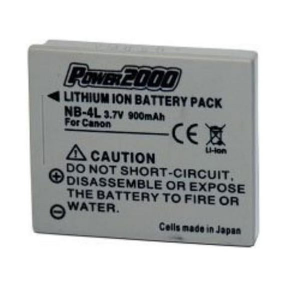 Power2000 ACD-243 Rechargeable Battery for Canon NB-4L, Compatible with Canon Powershot SD200 and SD300 Digital Cameras By VidPro