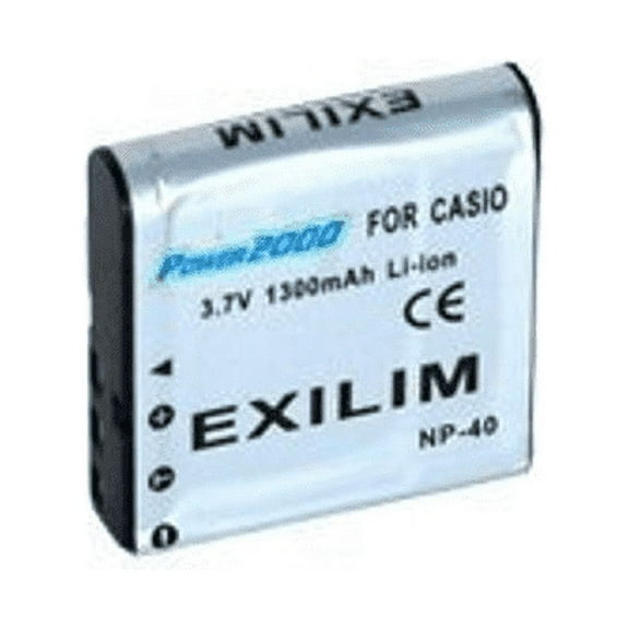 Power2000 NP-40DBA 3.7V 1300mAh Rechargeable Lithium-Ion Battery for Casio Exilim EX-Z40, EX-Z30 and EX-P600 Digital Cameras
