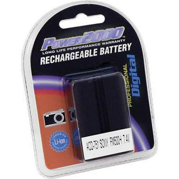 Power2000 NP-FM500H 7.4V 2000mAh Replacement Rechargeable Lithium-Ion Battery for Sony NP-FM500H Camera Battery