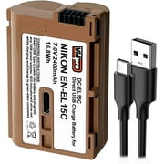 Power2000 Nikon EN-EL15C 7V 2400mAh 16.8Wh Lithium-Ion Battery with USB-C Direct Charge