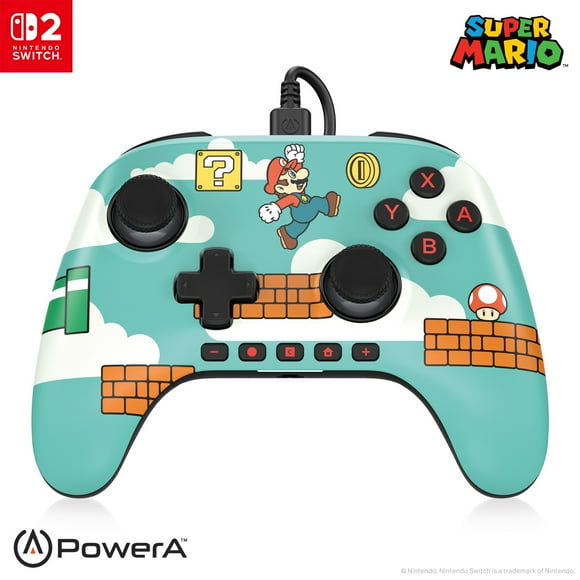 PowerA Advantage Wired Controller for Nintendo Switch 2 - Mario Time