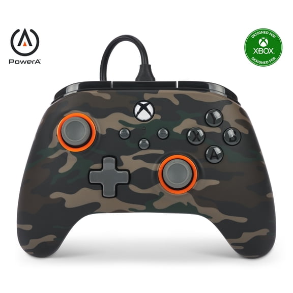 (Open Box) PowerA Advantage Wired Controller for Xbox Series X|S - Woodland Camo