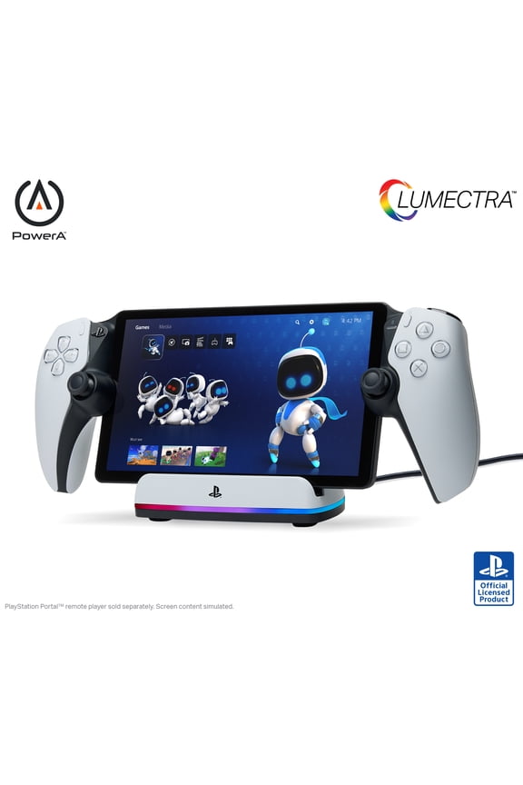 Charging Station for PlayStation Portal Remote Player with Lumectra